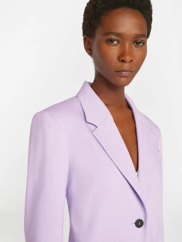 Frame The Femme Blazer In Lilac Lilac Women Jackets and Coats Frame The Femme Blazer In Lilac Lilac Women Jackets and Coats