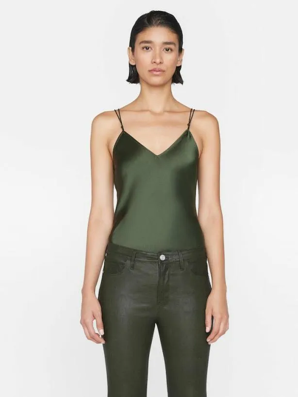 Frame VNeck Cami Top In Surplus Surplus Women Tops and Blouses Frame VNeck Cami Top In Surplus Surplus Women Tops and Blouses