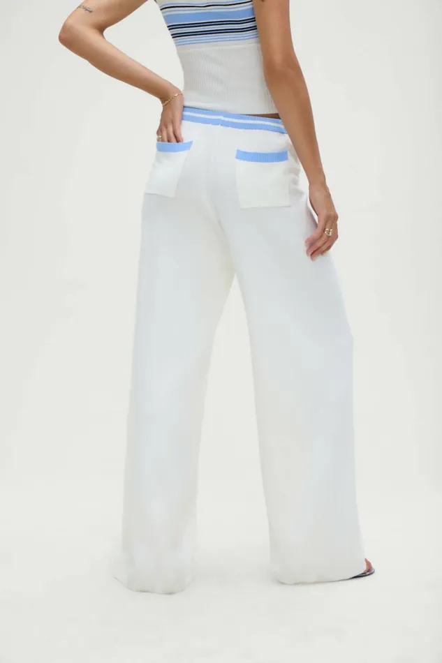 Frankies Bikinis Barrymore Knit Pants Hampton Stripe Women Matching Sets
