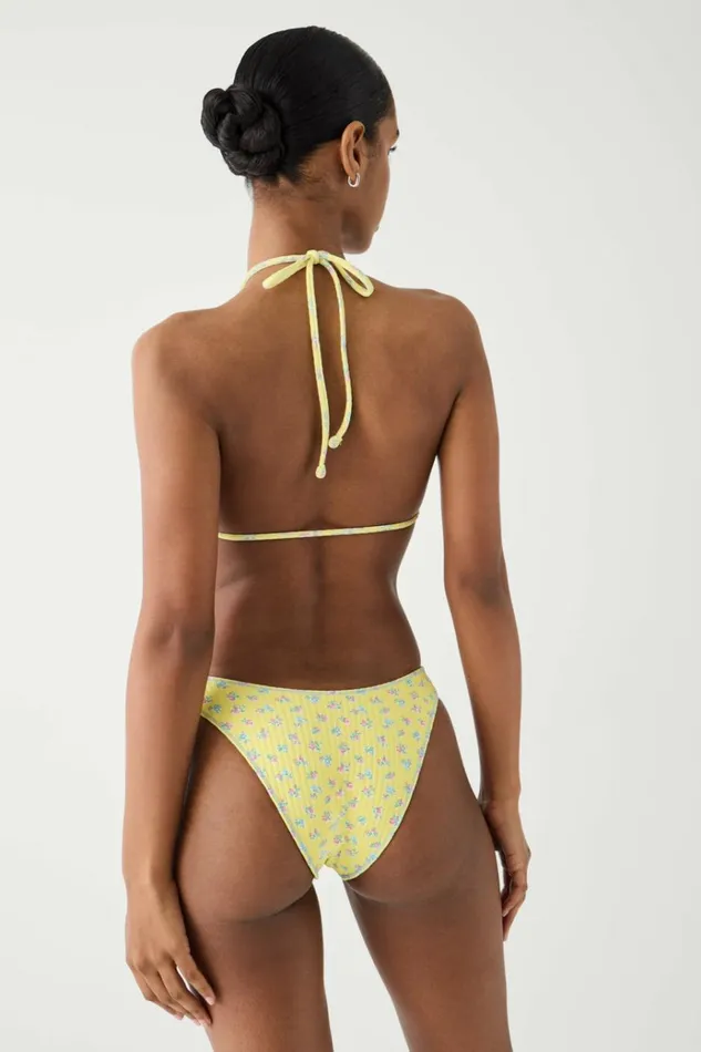Frankies Bikinis Coastal Micro Triangle Bikini Top Pocketful Of Posies Women Bikinis