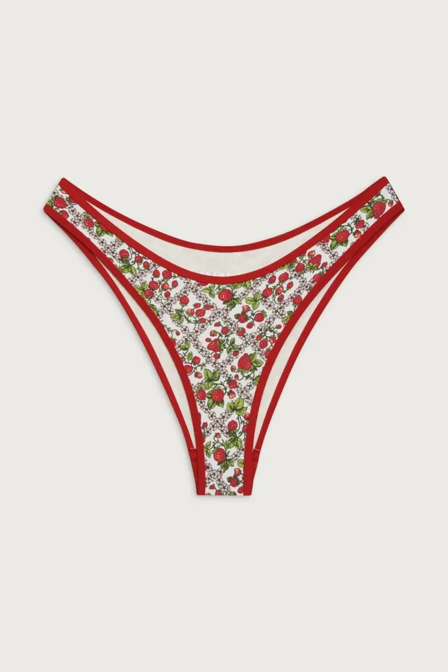 Frankies Bikinis Dove Classic Bikini Bottom Berry In Love Women Bikinis