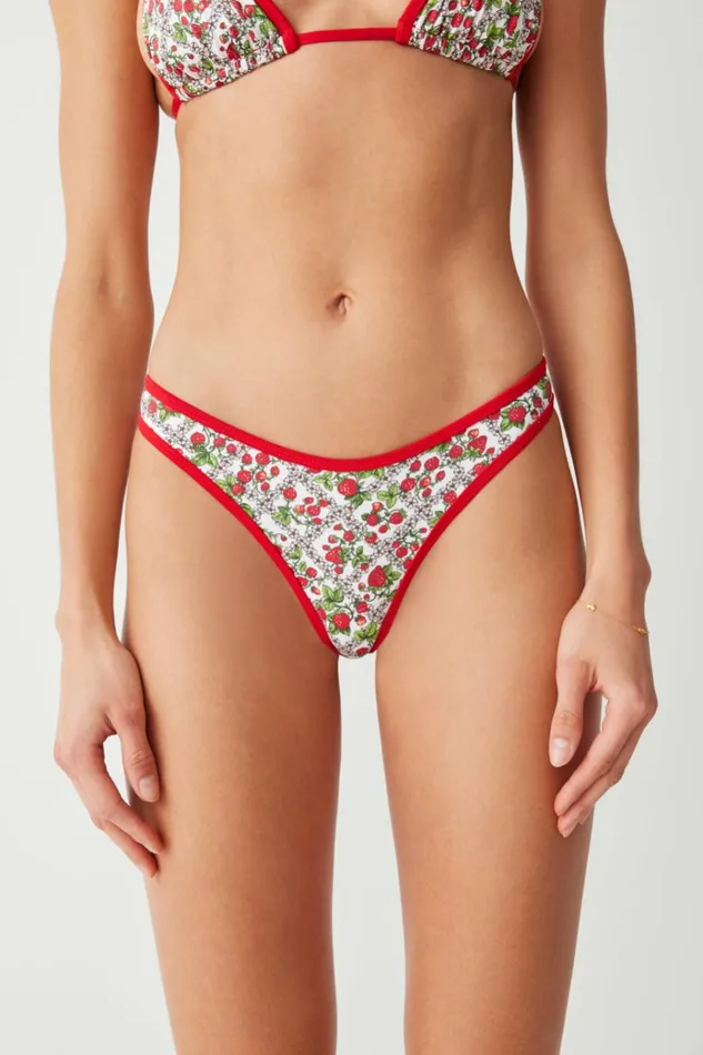 Frankies Bikinis Dove Classic Bikini Bottom Berry In Love Women Bikinis