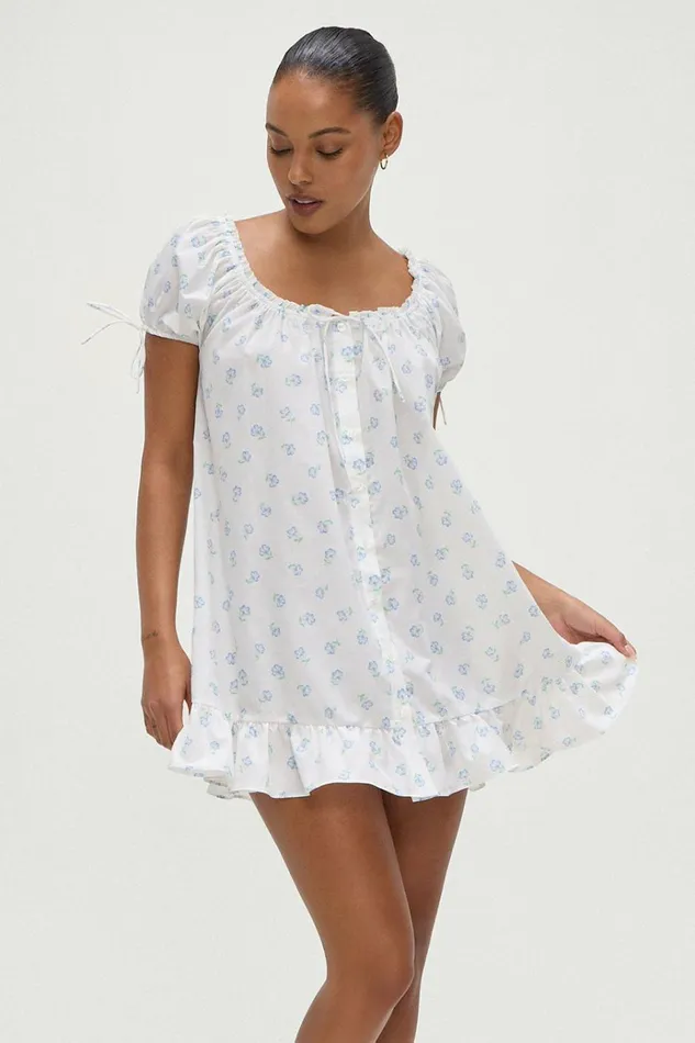 Frankies Bikinis Starlet Babydoll Dress Periwinkle Women Dresses