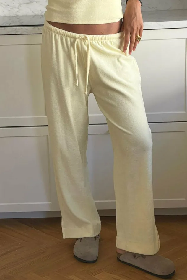 Frankies Bikinis X DJERF AVENUE Terry Ankle Pants Baby Sun Women Bottoms