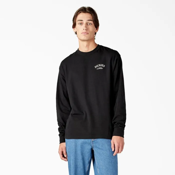 Garden Plain Graphic Long Sleeve TShirt Black Black kbk Men Dickies TShirts Garden Plain Graphic Long Sleeve TShirt Black Black kbk Men Dickies TShirts
