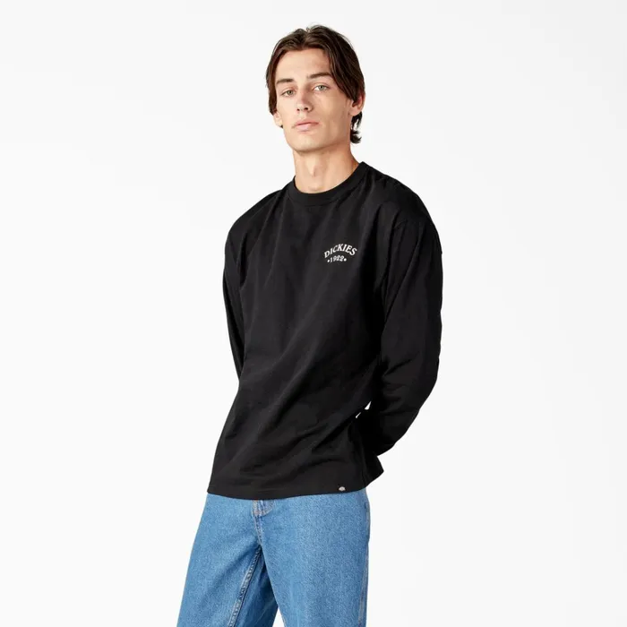 Garden Plain Graphic Long Sleeve TShirt Black Black kbk Men Dickies TShirts Garden Plain Graphic Long Sleeve TShirt Black Black kbk Men Dickies TShirts