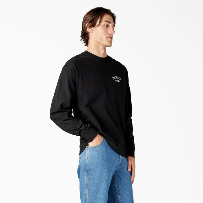 Garden Plain Graphic Long Sleeve TShirt Black Black kbk Men Dickies TShirts Garden Plain Graphic Long Sleeve TShirt Black Black kbk Men Dickies TShirts
