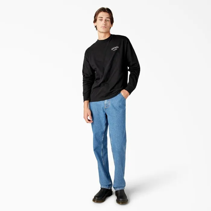 Garden Plain Graphic Long Sleeve TShirt Black Black kbk Men Dickies TShirts Garden Plain Graphic Long Sleeve TShirt Black Black kbk Men Dickies TShirts