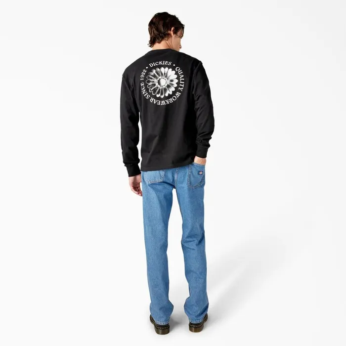 Garden Plain Graphic Long Sleeve TShirt Black Black kbk Men Dickies TShirts Garden Plain Graphic Long Sleeve TShirt Black Black kbk Men Dickies TShirts