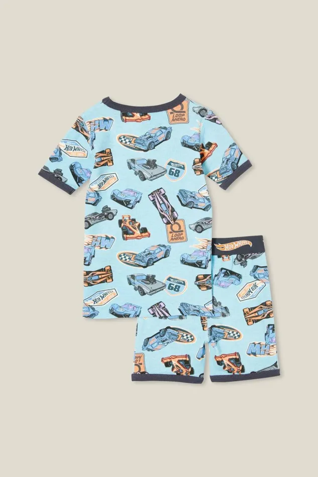 GirlsBoys Sleepwear Cotton On Tyler Short Sleeve Pyjama Set Licensed Lcn Mat Frosty Bluehot Wheels Fast Cars GirlsBoys Sleepwear Cotton On Tyler Short Sleeve Pyjama Set Licensed Lcn Mat Frosty Bluehot Wheels Fast Cars