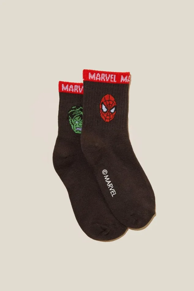 GirlsBoys Socks and Tights Cotton On Single Pack Lcn Crew Sock Lcn Mar Phantommarvel Avengers GirlsBoys Socks and Tights Cotton On Single Pack Lcn Crew Sock Lcn Mar Phantommarvel Avengers
