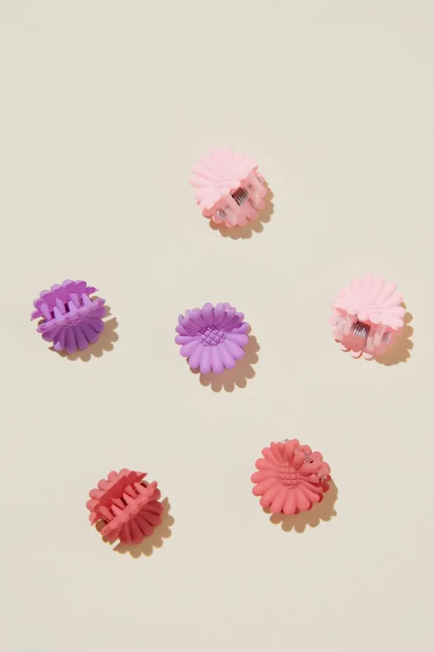 Girls Hair Accessories Cotton On Claudette Claw Clips Blushlavenderclay Daisies Girls Hair Accessories Cotton On Claudette Claw Clips Blushlavenderclay Daisies