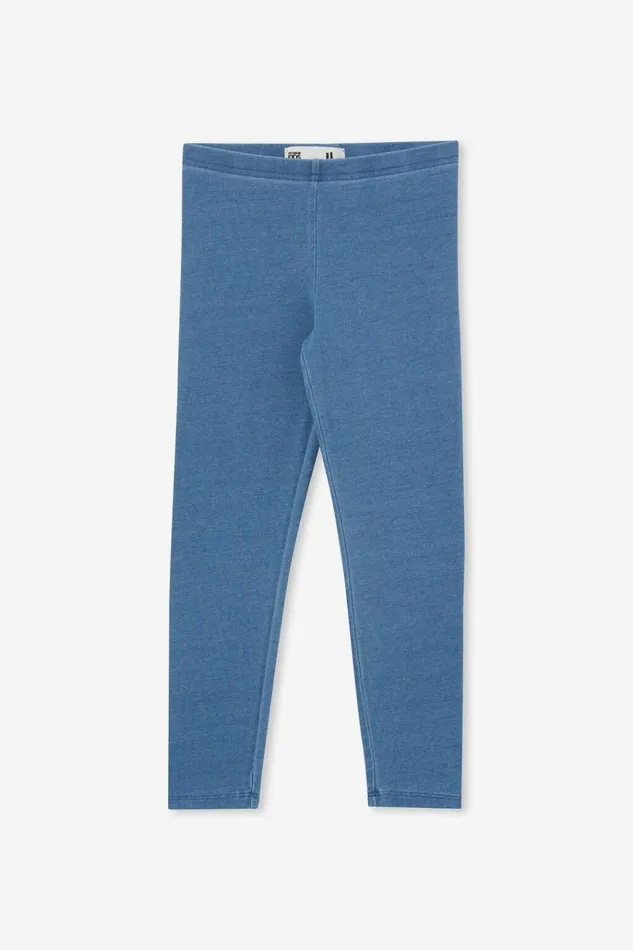 Girls Leggings Pants and Jeans Cotton On Huggie Tights Mid Wash