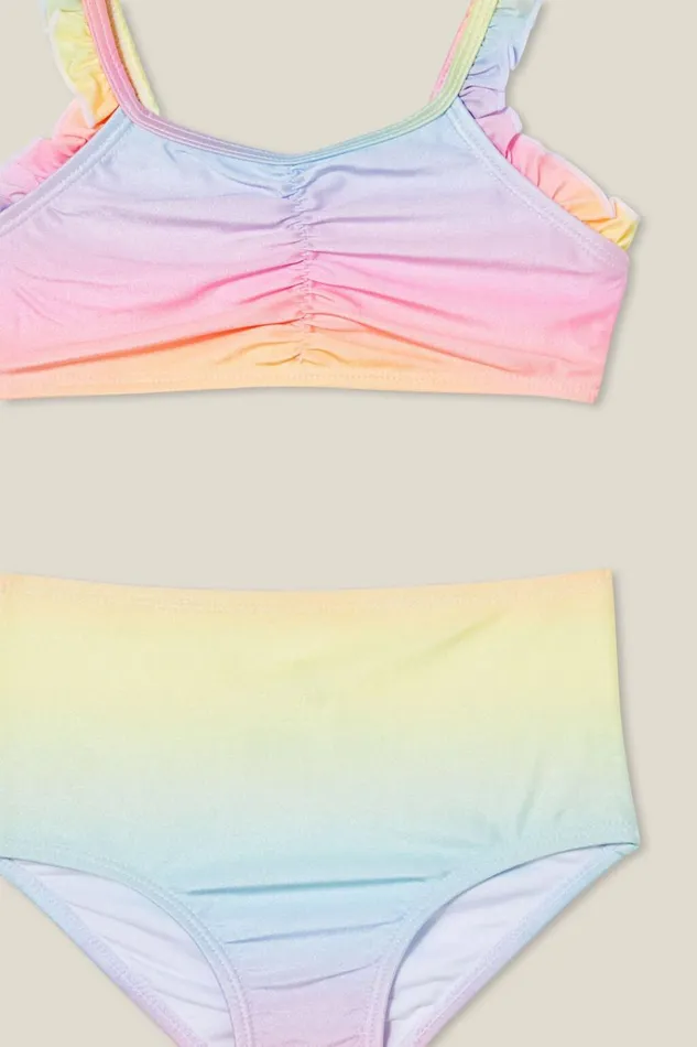 Girls Swimwear Cotton On Jasmina Bikini Rainbow Sugar Gradient Girls Swimwear Cotton On Jasmina Bikini Rainbow Sugar Gradient
