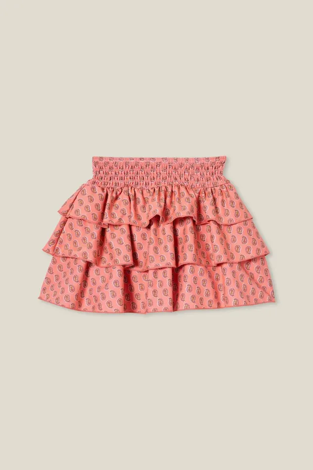 Girls Swimwear Cotton On Summer Swim Skirt Orange Coralperry Paisley