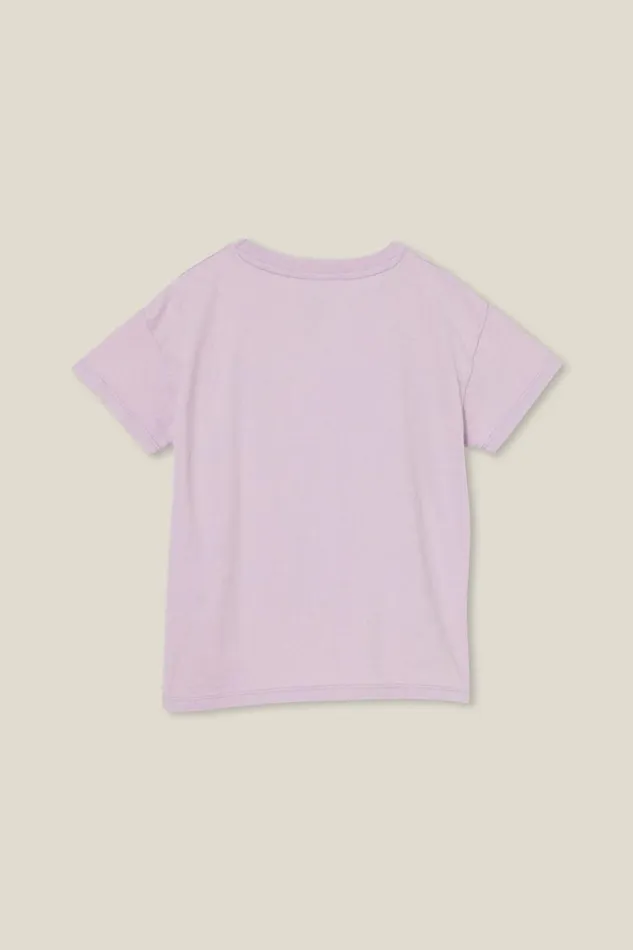 Girls Tops and TShirts Cotton On Poppy Short Sleeve Print Tee Lilac Dropsnow Wash Girls Tops and TShirts Cotton On Poppy Short Sleeve Print Tee Lilac Dropsnow Wash