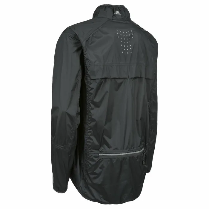 Grafted Waterproof Cycling Jacket Black Men Trespass Waterproof Jackets