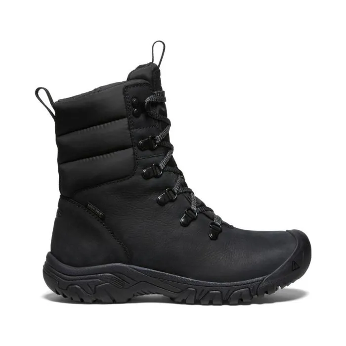 Greta Boot Waterproof Black Leather Performance Boot Women KEEN Boots