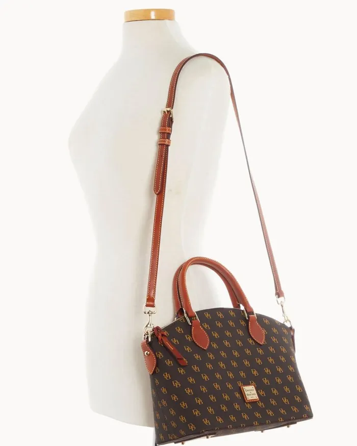 Gretta Geena Satchel Brown Tmoro Women Dooney and Bourke Satchels Gretta Geena Satchel Brown Tmoro Women Dooney and Bourke Satchels