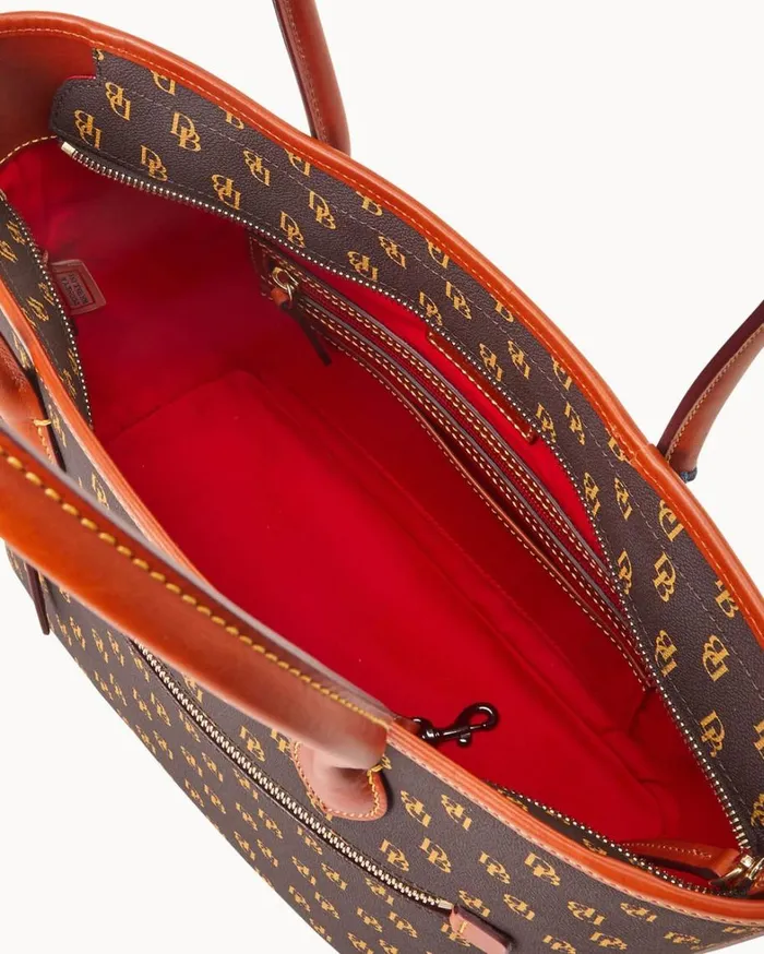 Gretta Tote Brown Tmoro Women Dooney and Bourke Totes Gretta Tote Brown Tmoro Women Dooney and Bourke Totes
