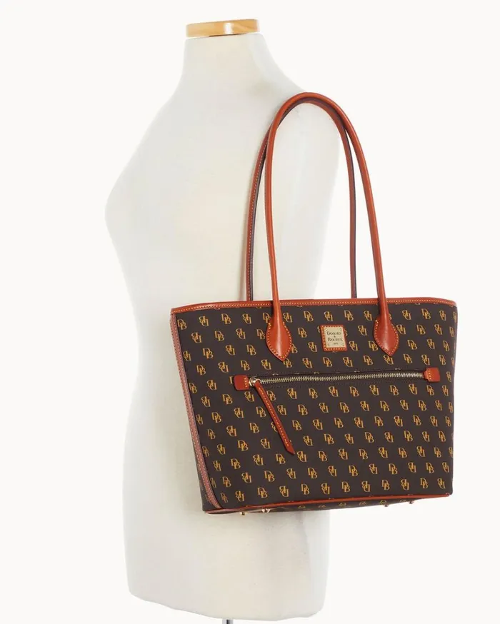 Gretta Tote Brown Tmoro Women Dooney and Bourke Totes Gretta Tote Brown Tmoro Women Dooney and Bourke Totes