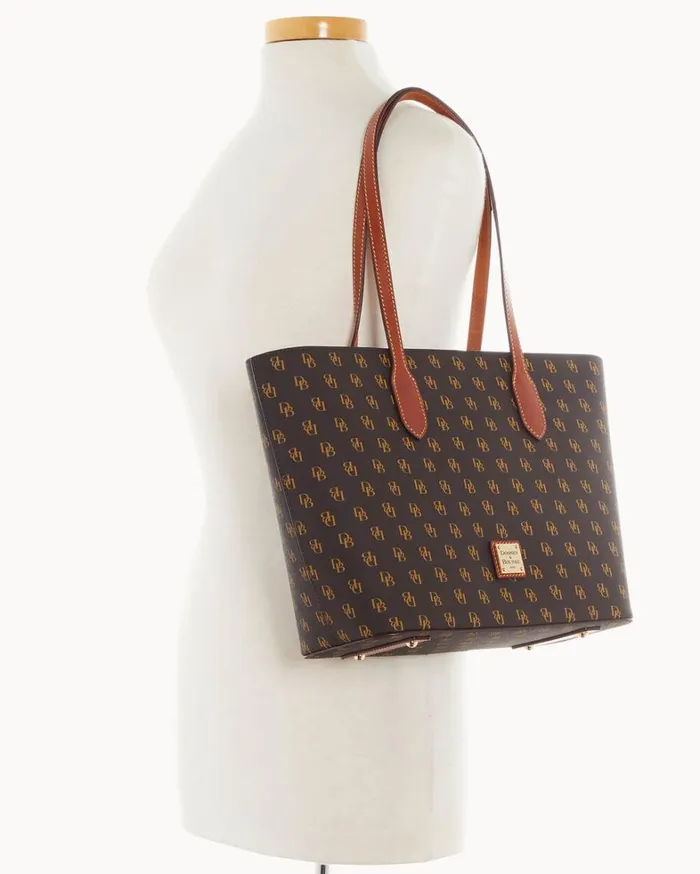 Gretta Tote Brown Tmoro Women Dooney and Bourke Totes Gretta Tote Brown Tmoro Women Dooney and Bourke Totes