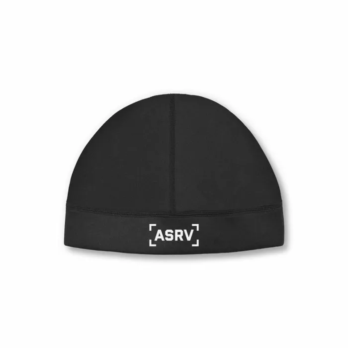 Hats and Headwear Men ASRV Performance Bracket Logo Skull Cap Black