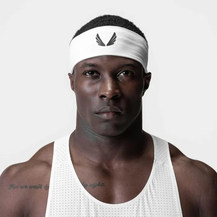 Hats and Headwear Men ASRV WarpFlexx Headband White 034wings034