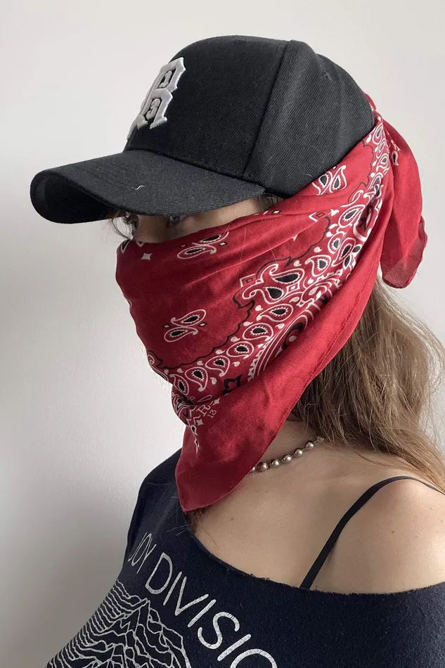 Hats R13 Logo Cap With Silk Bandana 8211 Redfinal Sale No Returns Or Exchanges 8211 R13 Women Hats R13 Logo Cap With Silk Bandana 8211 Redfinal Sale No Returns Or Exchanges 8211 R13 Women