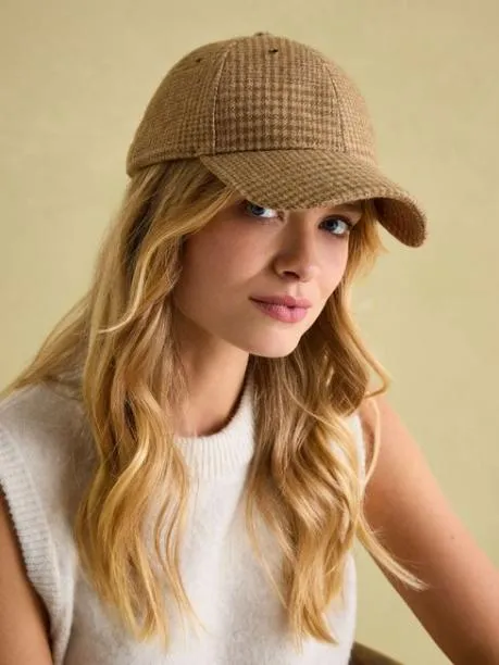 Hats Women Joules Neutral Check Cap