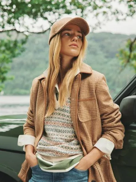Hats Women Joules Neutral Check Cap