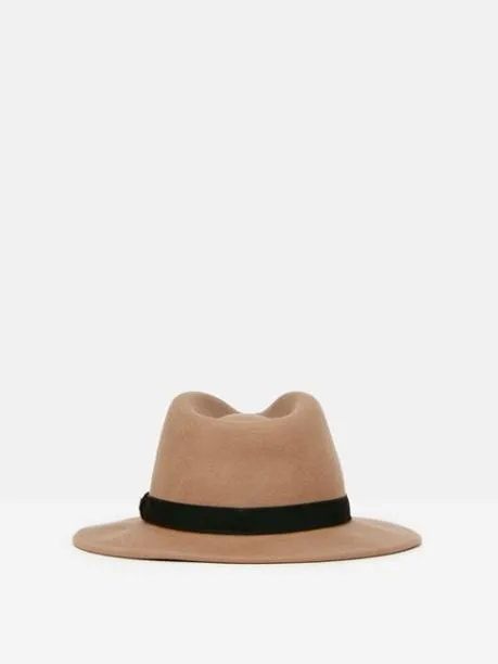 Hats Women Joules Neutral Wool Fedora