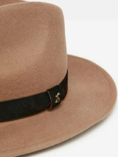 Hats Women Joules Neutral Wool Fedora