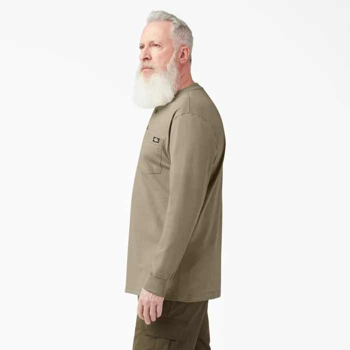 Heavyweight Long Sleeve Henley TShirt Desert Sand Desert Sand ds Men Dickies Long Sleeve Work Shirts Heavyweight Long Sleeve Henley TShirt Desert Sand Desert Sand ds Men Dickies Long Sleeve Work Shirts