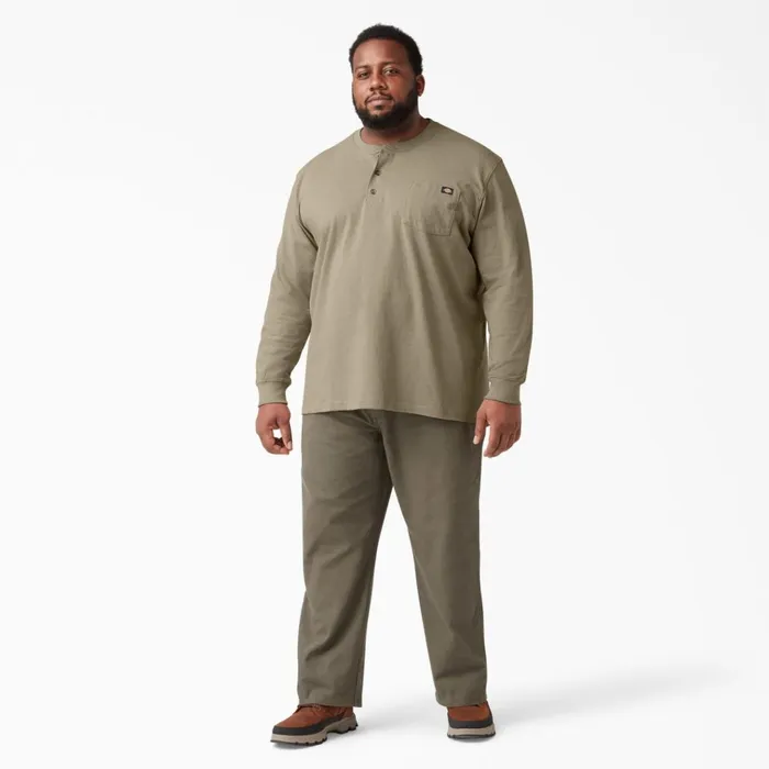Heavyweight Long Sleeve Henley TShirt Desert Sand Desert Sand ds Men Dickies Long Sleeve Work Shirts Heavyweight Long Sleeve Henley TShirt Desert Sand Desert Sand ds Men Dickies Long Sleeve Work Shirts