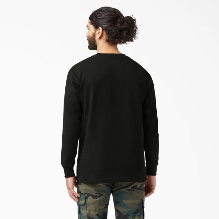 Heavyweight Long Sleeve Pocket TShirt Black Black bk Men Dickies Work Shirts Heavyweight Long Sleeve Pocket TShirt Black Black bk Men Dickies Work Shirts