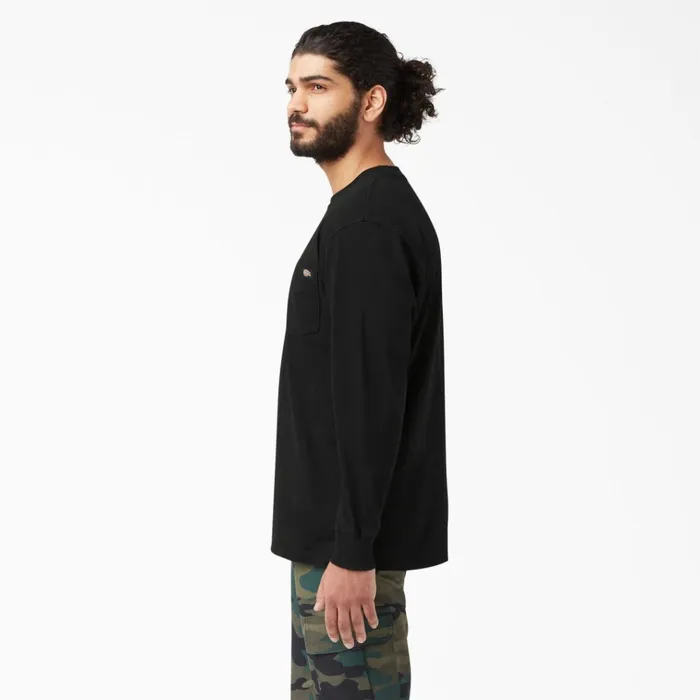 Heavyweight Long Sleeve Pocket TShirt Black Black bk Men Dickies Work Shirts Heavyweight Long Sleeve Pocket TShirt Black Black bk Men Dickies Work Shirts