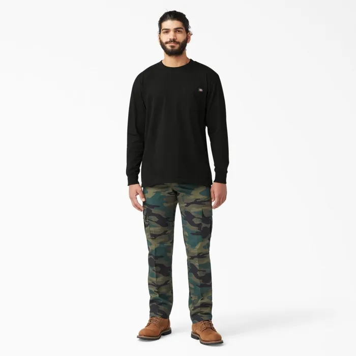 Heavyweight Long Sleeve Pocket TShirt Black Black bk Men Dickies Work Shirts Heavyweight Long Sleeve Pocket TShirt Black Black bk Men Dickies Work Shirts