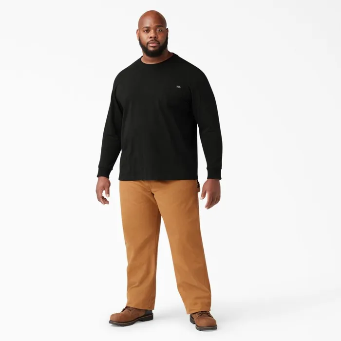 Heavyweight Long Sleeve Pocket TShirt Black Black bk Men Dickies Work Shirts Heavyweight Long Sleeve Pocket TShirt Black Black bk Men Dickies Work Shirts