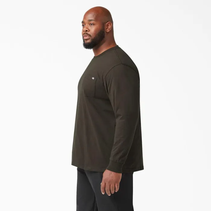 Heavyweight Long Sleeve Pocket TShirt Chocolate Brown Chocolate Brown cb Men Dickies Work Shirts Heavyweight Long Sleeve Pocket TShirt Chocolate Brown Chocolate Brown cb Men Dickies Work Shirts