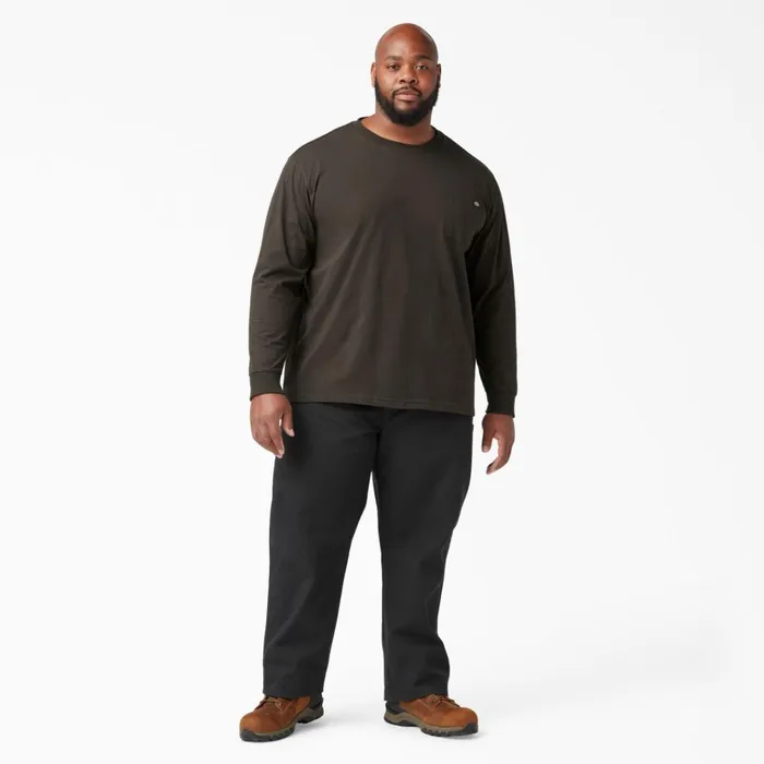 Heavyweight Long Sleeve Pocket TShirt Chocolate Brown Chocolate Brown cb Men Dickies Work Shirts Heavyweight Long Sleeve Pocket TShirt Chocolate Brown Chocolate Brown cb Men Dickies Work Shirts
