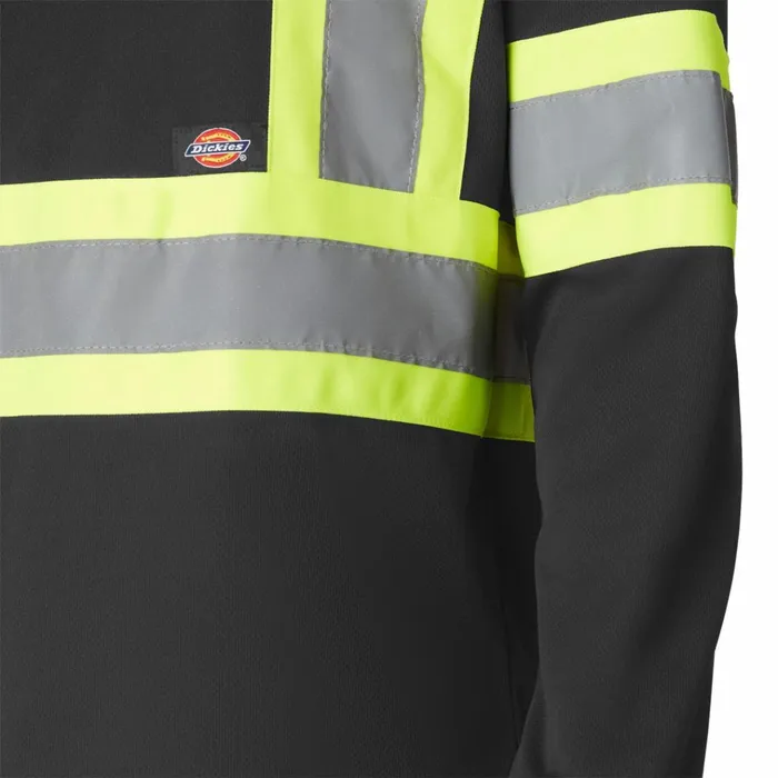 Hi Vis Safety Long Sleeve TShirt Black Black bk Men Dickies Hi Vis Hi Vis Safety Long Sleeve TShirt Black Black bk Men Dickies Hi Vis