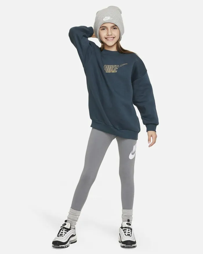 Hoodies And Sweatshirts Kids Nike Sportswear Club Fleece Deep Junglemetallic Gold