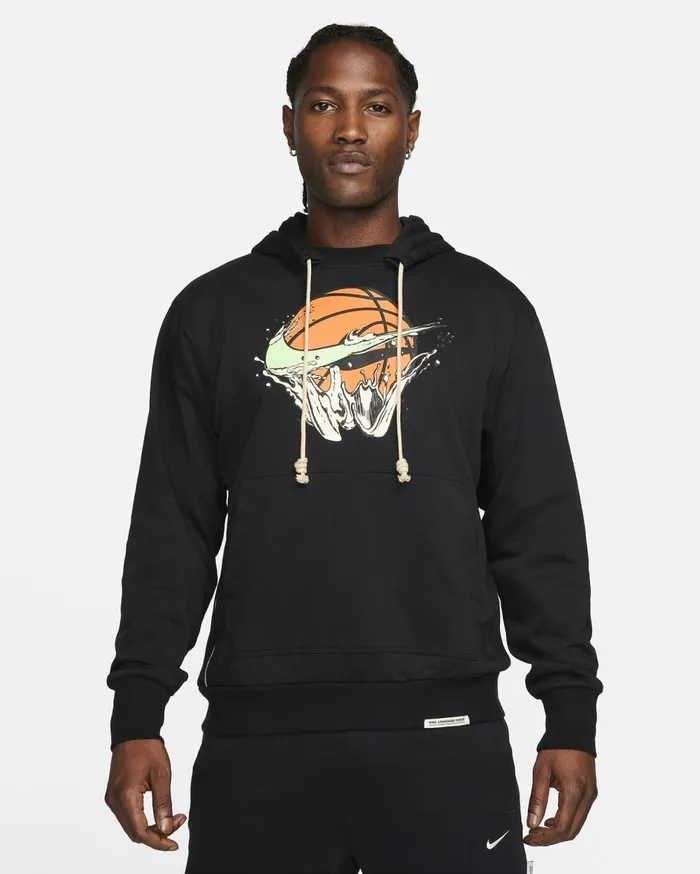 Hoodies And Sweatshirts Men Nike DriFIT Standard Issue Blacklime Blast