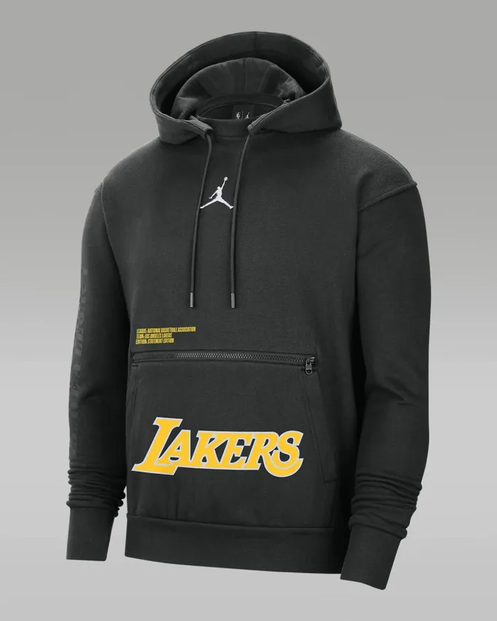 Hoodies And Sweatshirts Men Nike Los Angeles Lakers Courtside Statement Edition Black Hoodies And Sweatshirts Men Nike Los Angeles Lakers Courtside Statement Edition Black