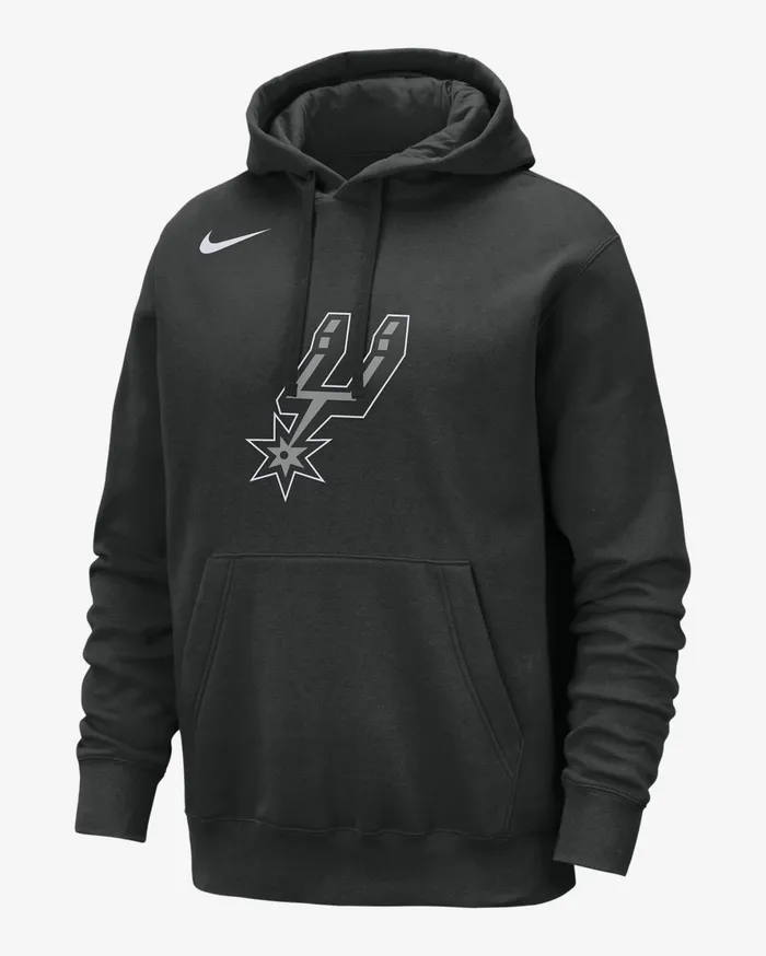 Hoodies And Sweatshirts Men Nike San Antonio Spurs Club Black