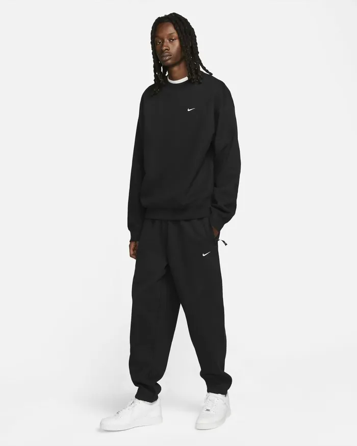Hoodies And Sweatshirts Men Nike Solo Swoosh Blackwhite