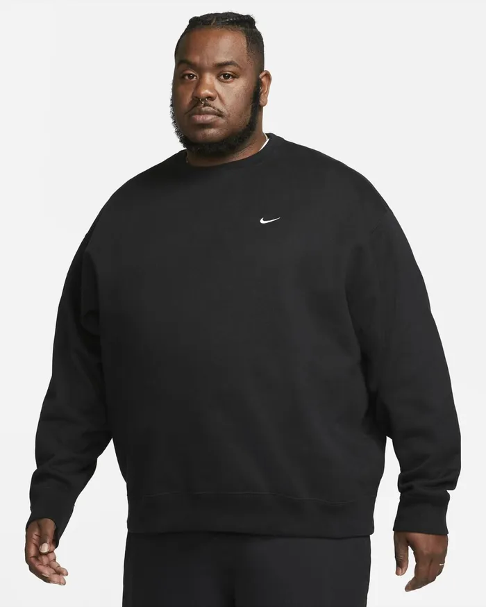 Hoodies And Sweatshirts Men Nike Solo Swoosh Blackwhite