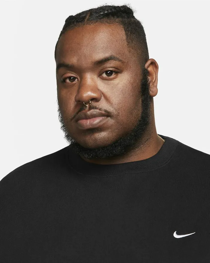 Hoodies And Sweatshirts Men Nike Solo Swoosh Blackwhite