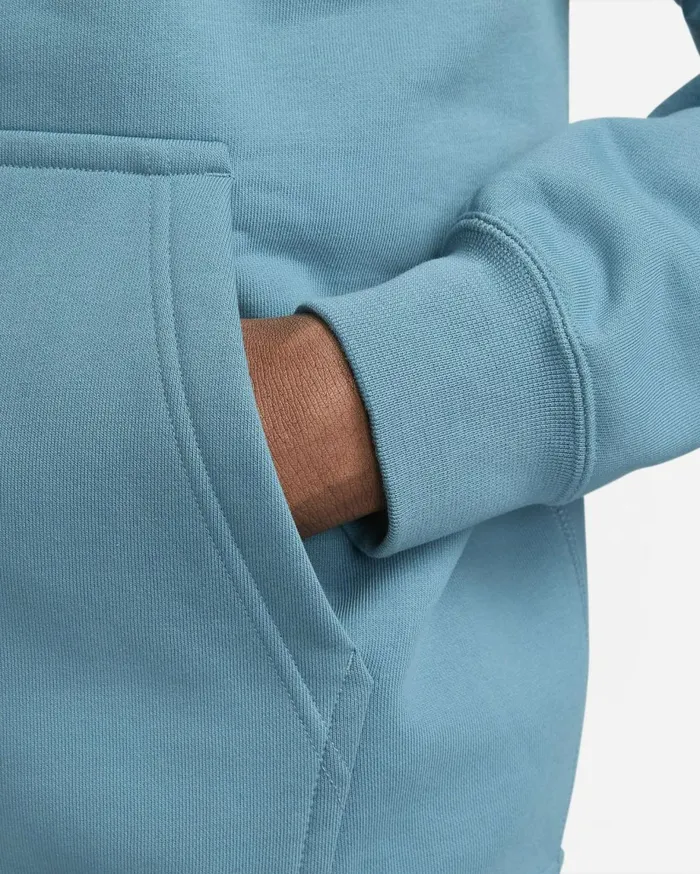 Hoodies And Sweatshirts Men Nike Solo Swoosh Noise Aquawhite